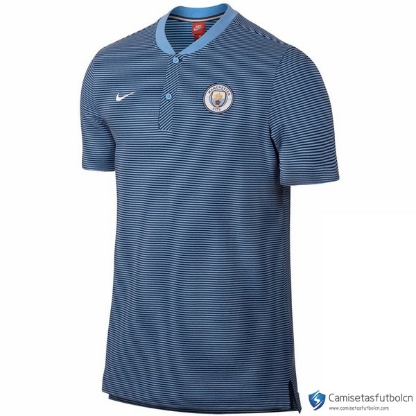 Polo Manchester City 2017-18 Gris Azul